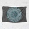 Blue and Grey Mandala Tapestry