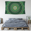 Emerald Mandala Tapestry