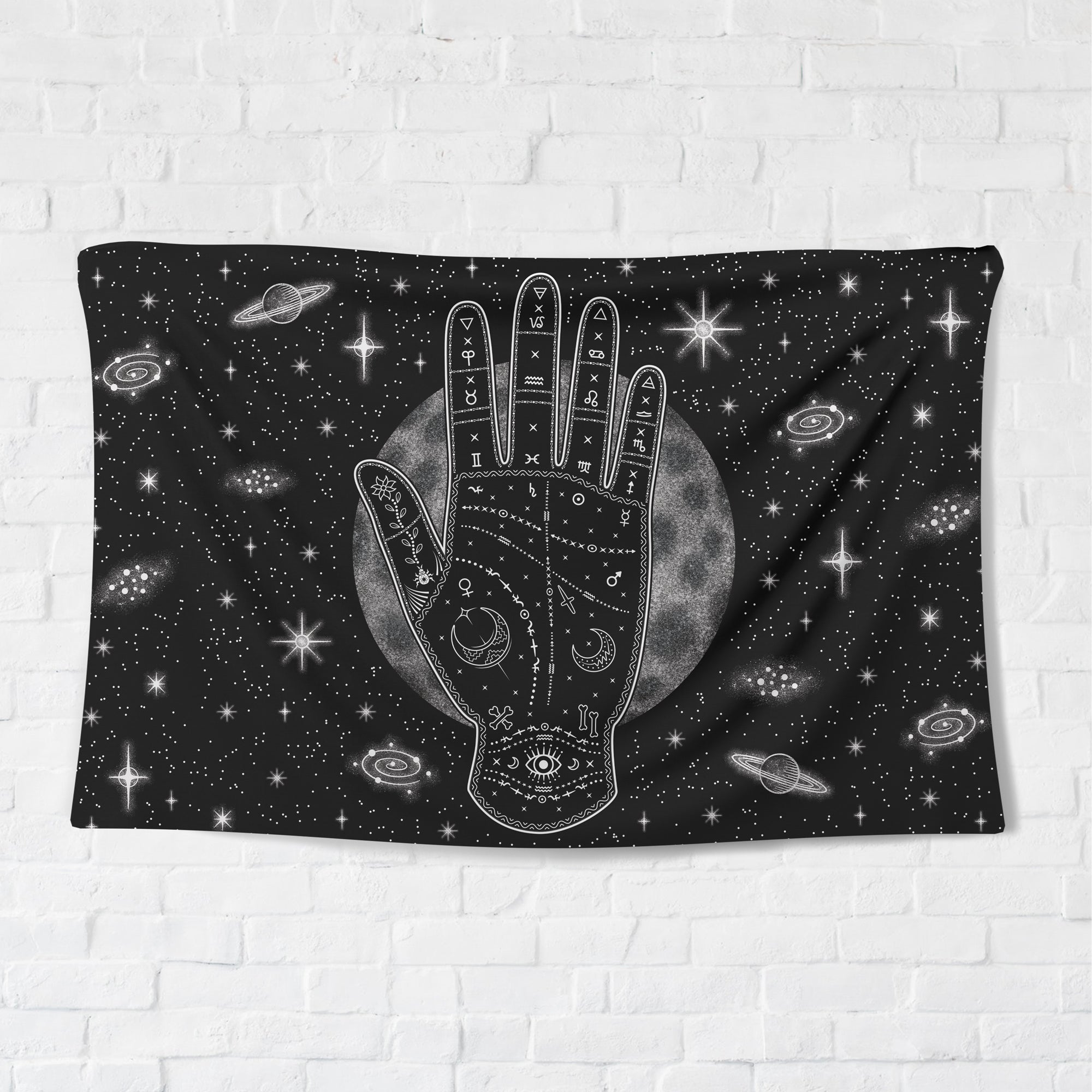 Earth in Hand Tapestry